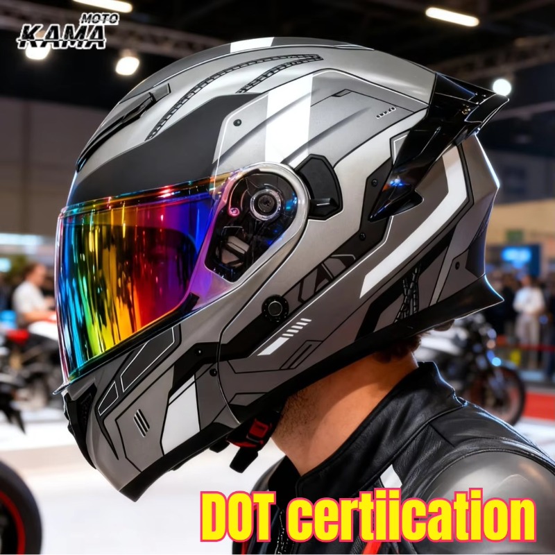 Modular Flip Up Motorcycle Helmet Dot Approved - Kaski motocyklowe z homologacją DOT, podwójne