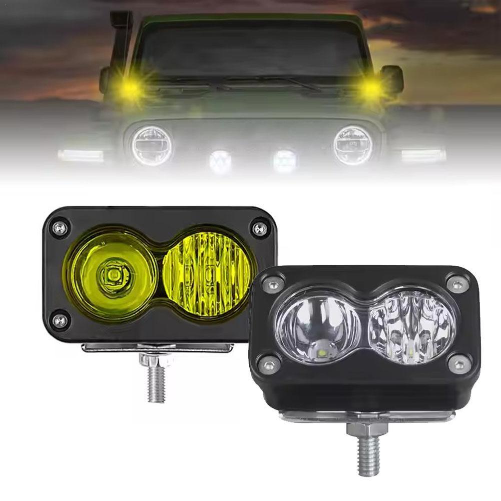 Universal Motorcycle Led Headlight Projector - Reflektor LED 20W, kwadratowy reflektor LED