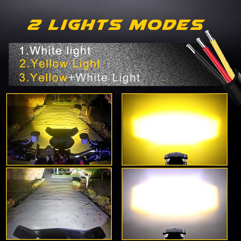 Dodatkowe reflektory LED do mo – Universal Motorcycle Led Headlight Projector recenzja i cena