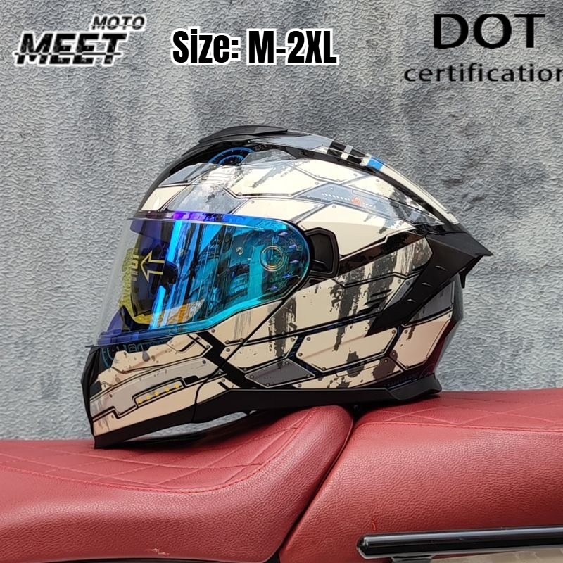 Uniwersalny kask motocyklowy z – Dual Visor Motorcycle Racing Helmet recenzja i cena