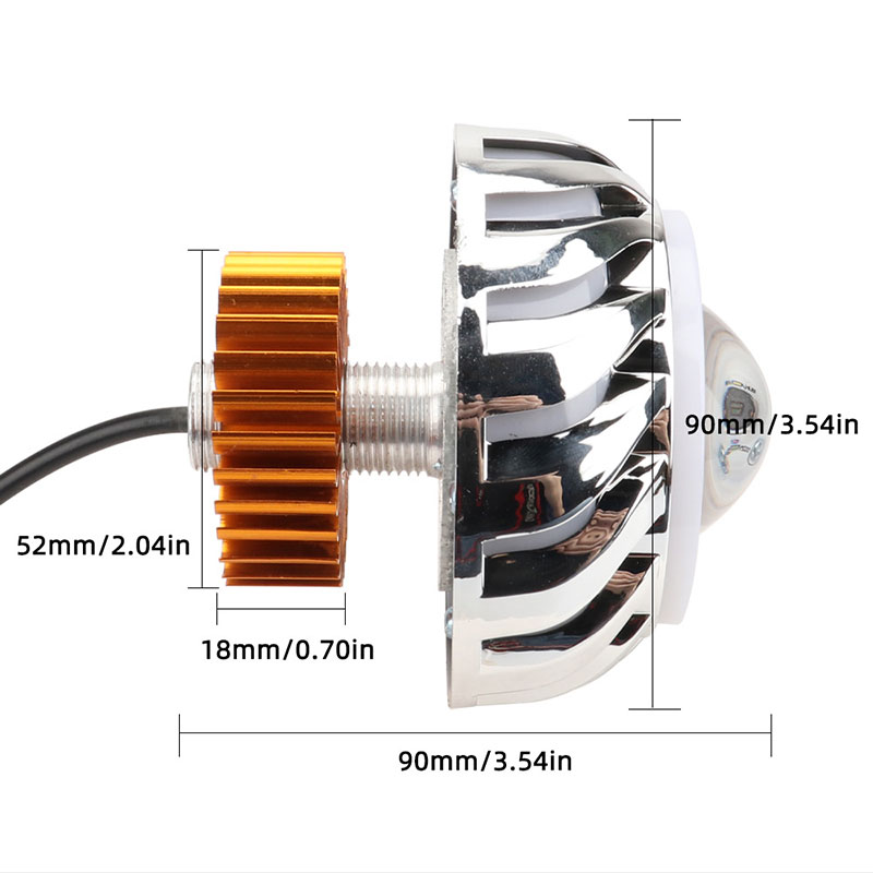 1 sztuk reflektor motocyklowy  – Universal Motorcycle Led Headlight Projector recenzja i cena