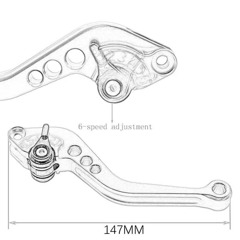 Krótkie dźwignie hamulca i spr – Cnc Aluminum Adjustable Brake Clutch Levers recenzja i cena
