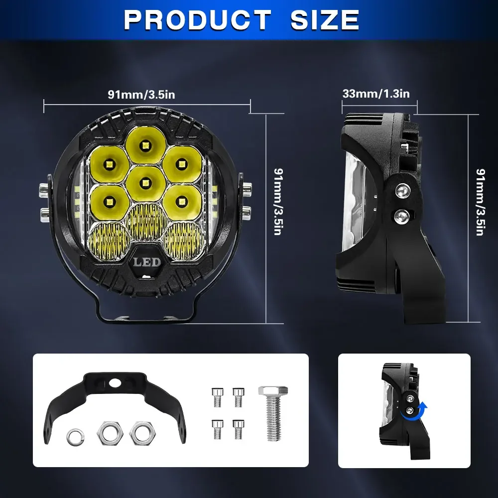 3-calowy pasek wyszukiwania Le – Universal Motorcycle Led Headlight Projector recenzja i cena