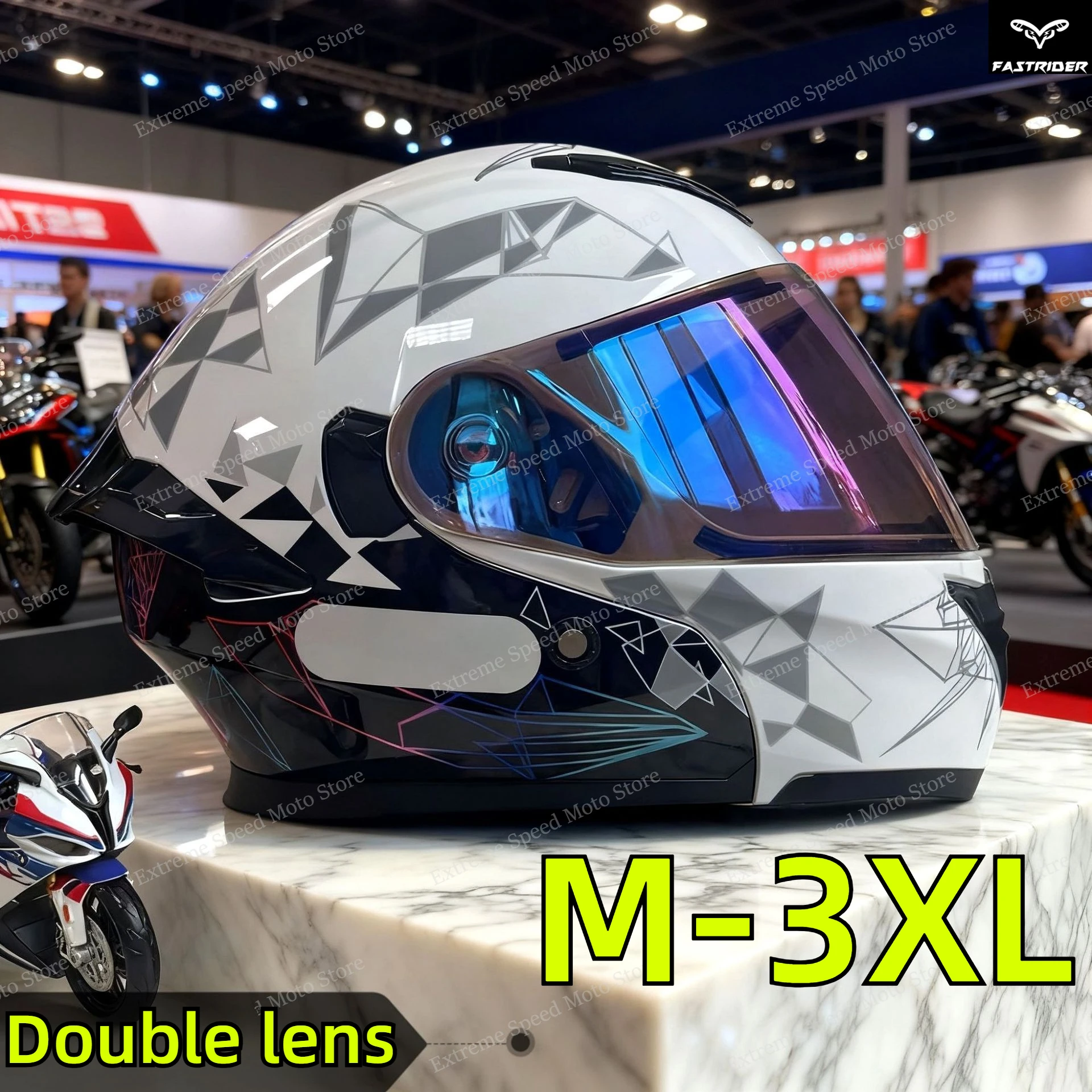Certyfikowany modułowy kask mo – Dual Visor Motorcycle Racing Helmet recenzja i cena