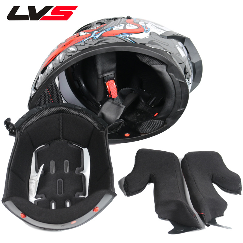 Kask motocyklowy LVS, pełnotwa – Full Face Motorcycle Helmet With Bluetooth recenzja i cena