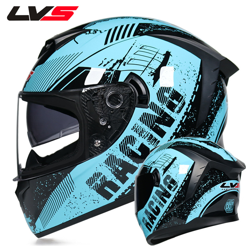 Kask motocyklowy LVS, pełnotwa – Full Face Motorcycle Helmet With Bluetooth recenzja i cena